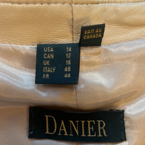 Danier leather top and skirt size 12 top - Picture 3 of 4